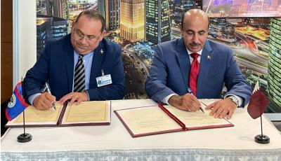 دولة قطر ودولة بليز توقعان اتفاقية خدمات جوية