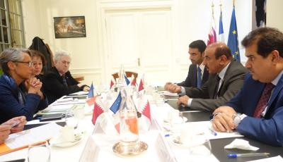 HE Minister Holds Talks with French Counterpart 