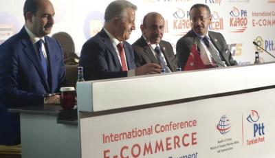 HE Minister, Turkish Counterpart Launch e-Commerce Platform