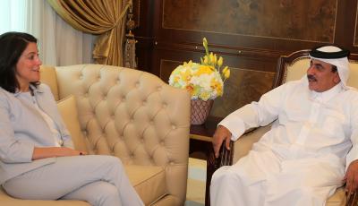 HE The Minister Meets with US Ambassador to Qatar