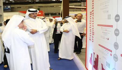 HH the Emir Visits QITCOM Exhibition, Launches Sadeem Project