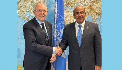 وزير المواصلات يجتمع مع رئيس مجلس منظمة (إيكاو)