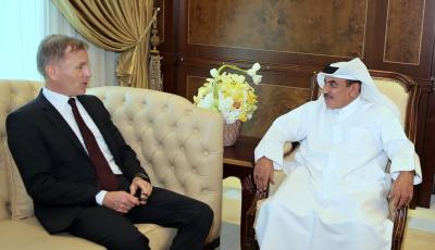 HE the Minister Meets with German Ambassador to Qatar