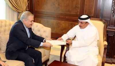 HE Minister Receives Written Message from Iranian Counterpart