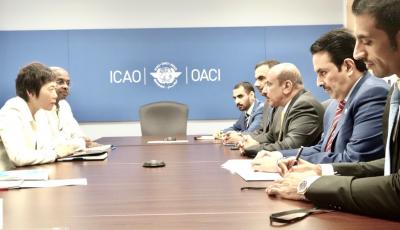 HE Minister Meets with ICAO Secretary General