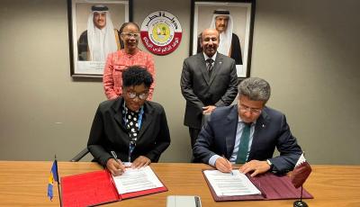 Minister Attends Signing Qatar-Barbados Air Services Agreement