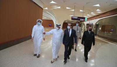 Minister, Iraqi Counterpart Visit Doha Metro