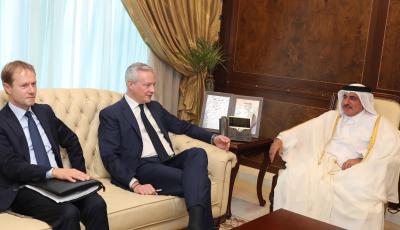 Minister Meets with French Economy, Finance Minister
