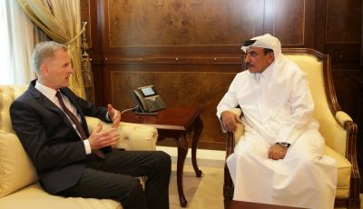 Minister Meets with German, Iranian Ambassadors