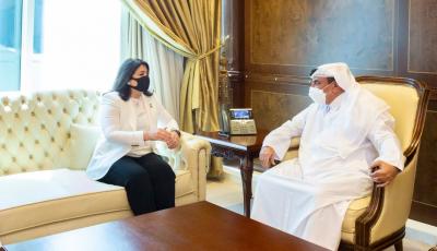Minister Meets with Kuwaiti Public Works Minister