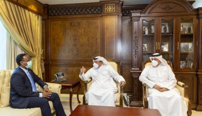 Minister Meets with Sudanese Counterpart 