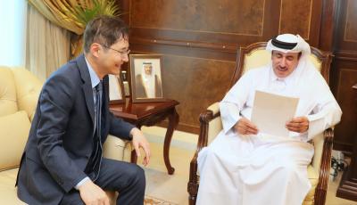 Minister Receives Message from S. Korean Counterpart