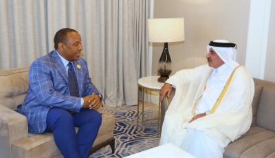 São Tomé and Príncipe PM Meets with Minister Al-Sulaiti