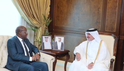 وزير المواصلات يجتمع مع وزير الخارجية الكونغولي