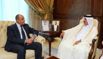 Minister Meets with Egyptian Civil Aviation Minister