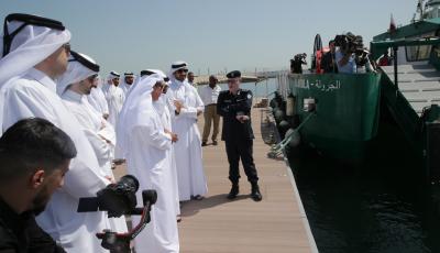 Minister Launches Two Boats for Combating Pollution & NAVAIDs Maintenance 