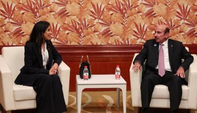 MinisterMeetswithKuwaitiPublicWorksMinister