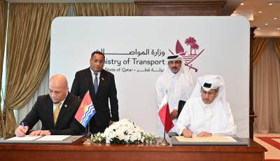 Minister, Kiribati Counterpart Meet on Enhancing Cooperation, Attend MoU Signing