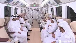 سمو نائب الأمير يتفقد مشروع مترو الدوحة