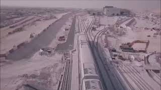 وصول أول قطار لساحة القطارات غرب